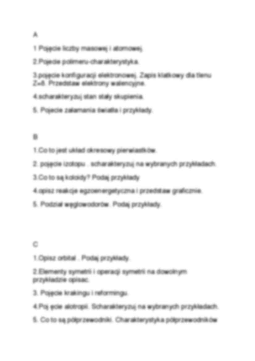 Chemia ogólna-pytania zaliczeniowe - strona 3