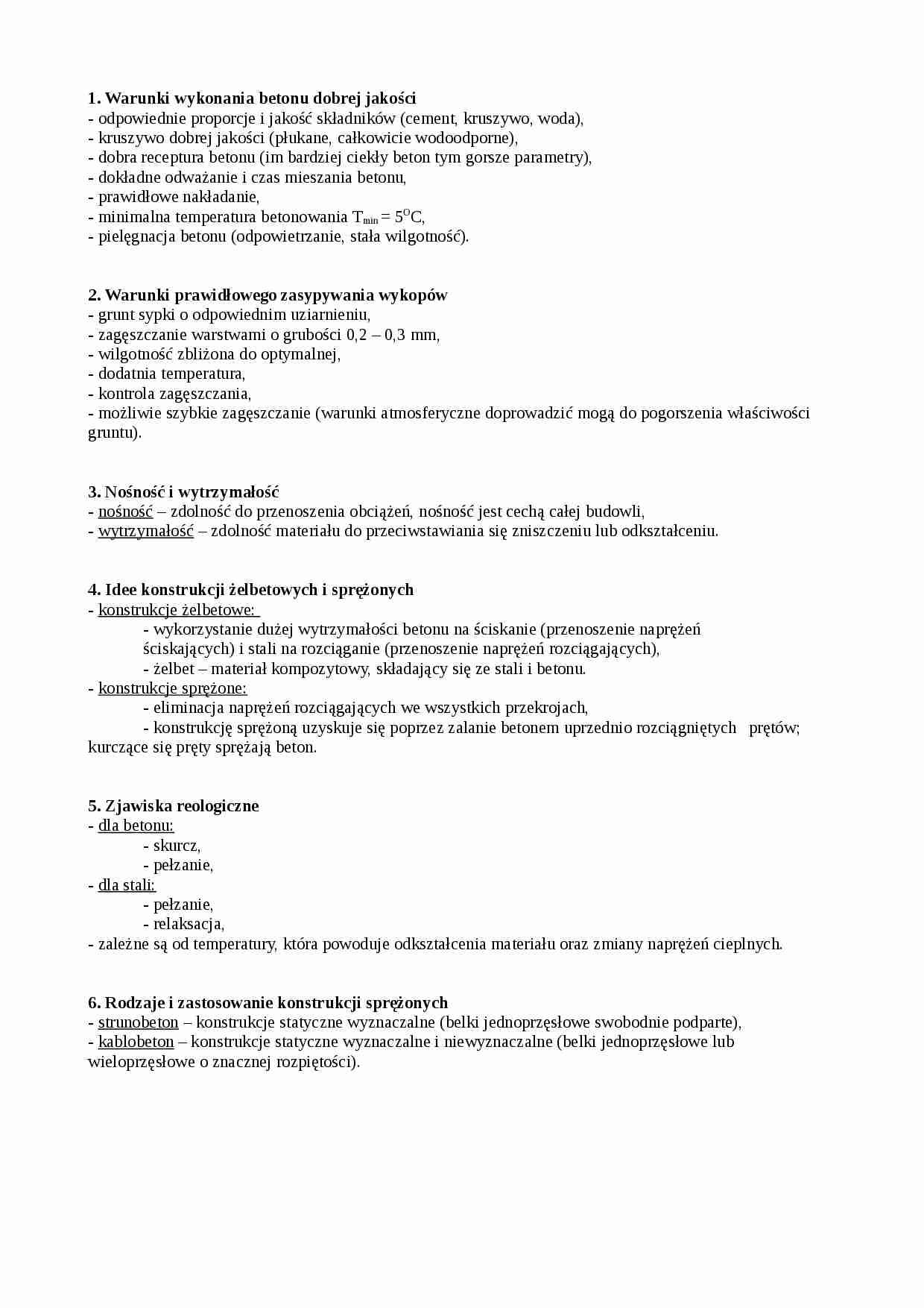 Budownictwo-opracowanie zagadnień - strona 1