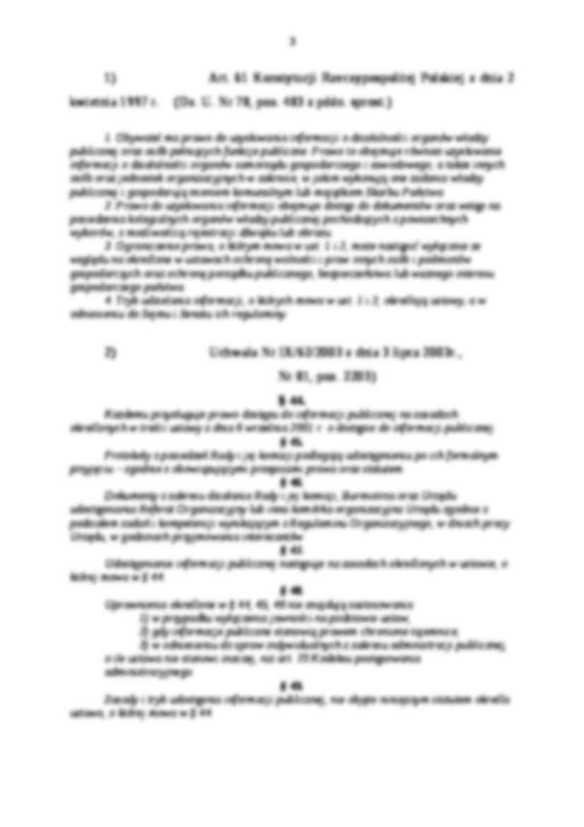 Dostęp do informacji publicznej w społeczeństwie informacyjnym-opracowanie - strona 3