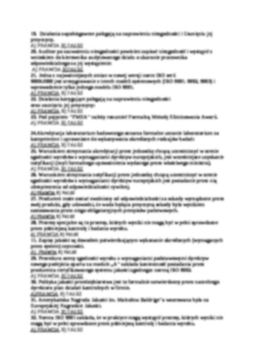 Zarządzanie jakością-pytania na egzamin - strona 3