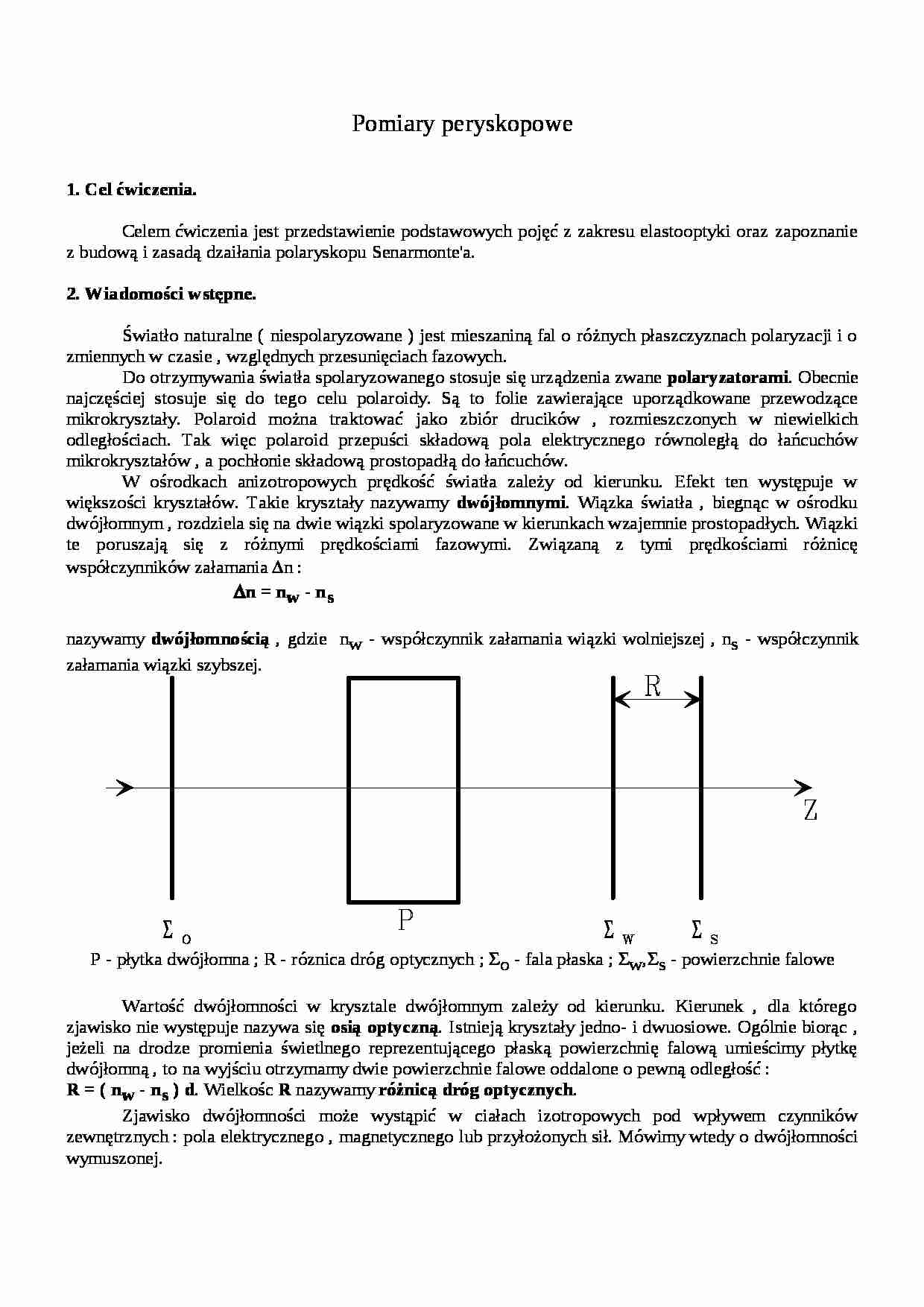 Pomiary peryskopowe-opracowanie - strona 1