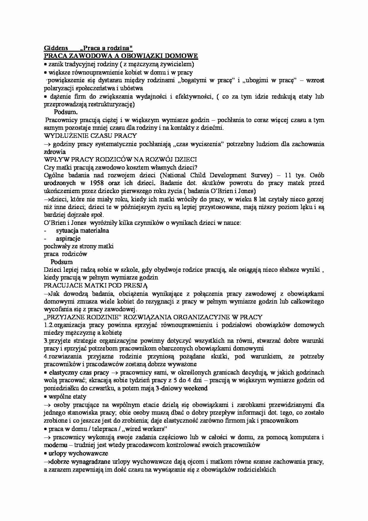 Praca a rodzina - strona 1