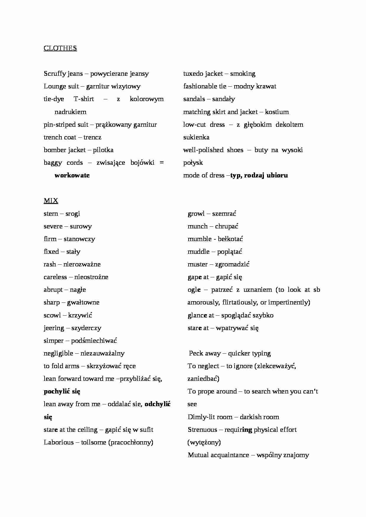 mix przydatnych słówek - strona 1