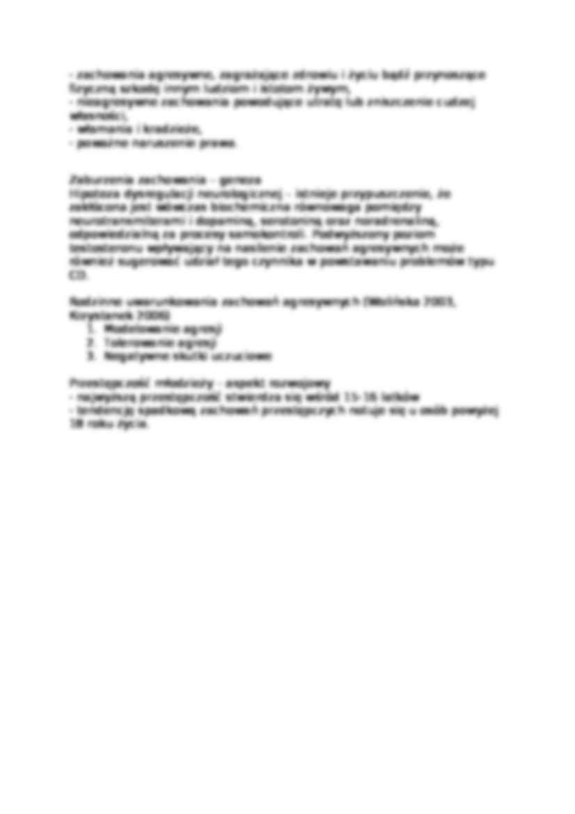 Zaburzenia zachowania - geneza - strona 3