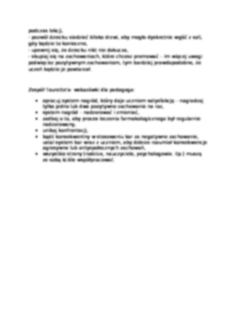 Zespół Tourette'a - charakterystyka - strona 2