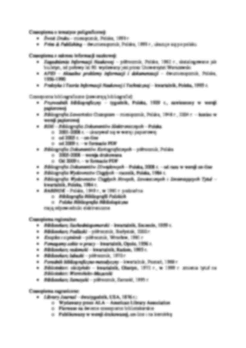 Bibliotece i informacji, Periodyki bibliologiczne. - strona 2