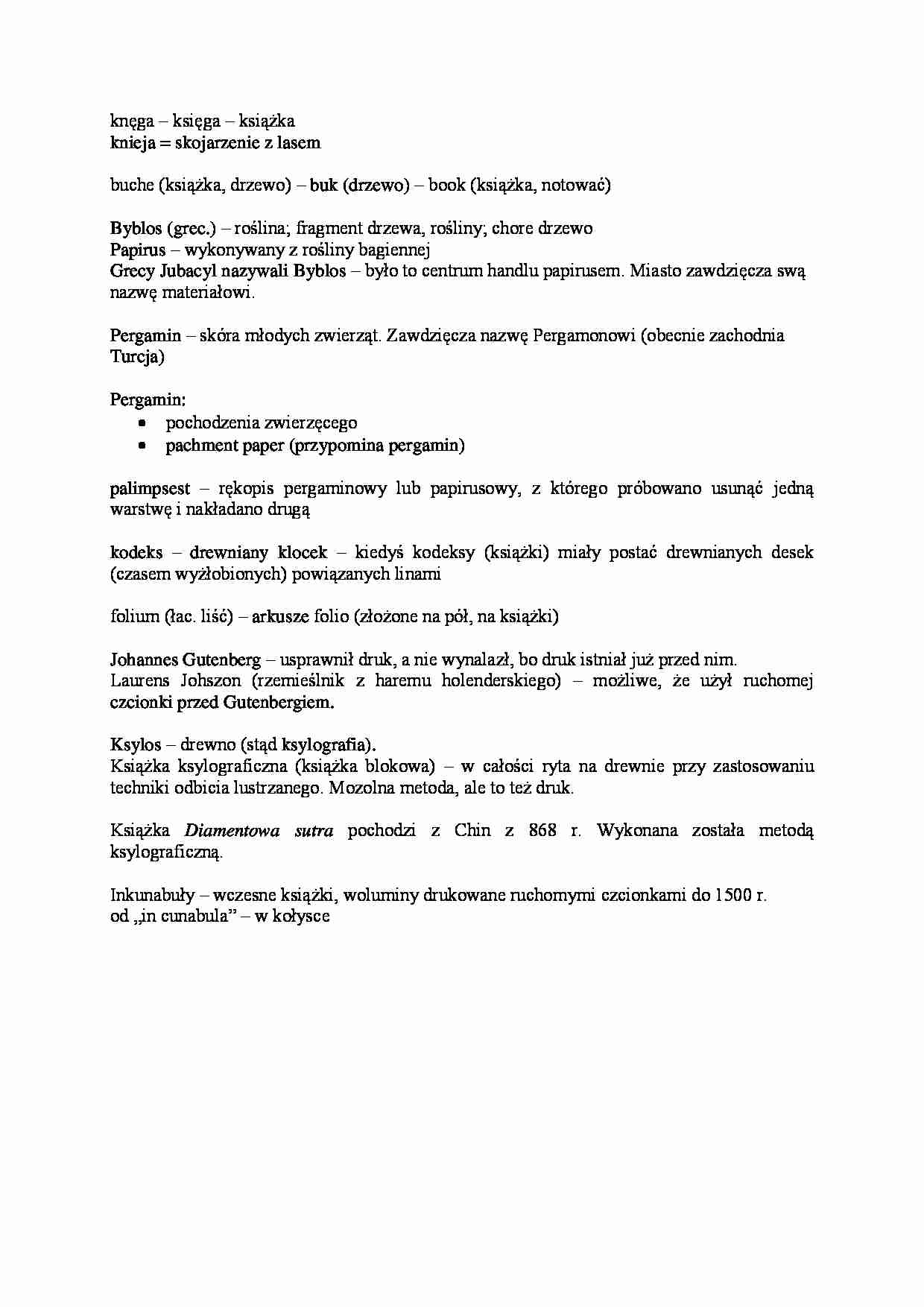 O bibliotece i informacji, Związek książki z przyrodą. - strona 1
