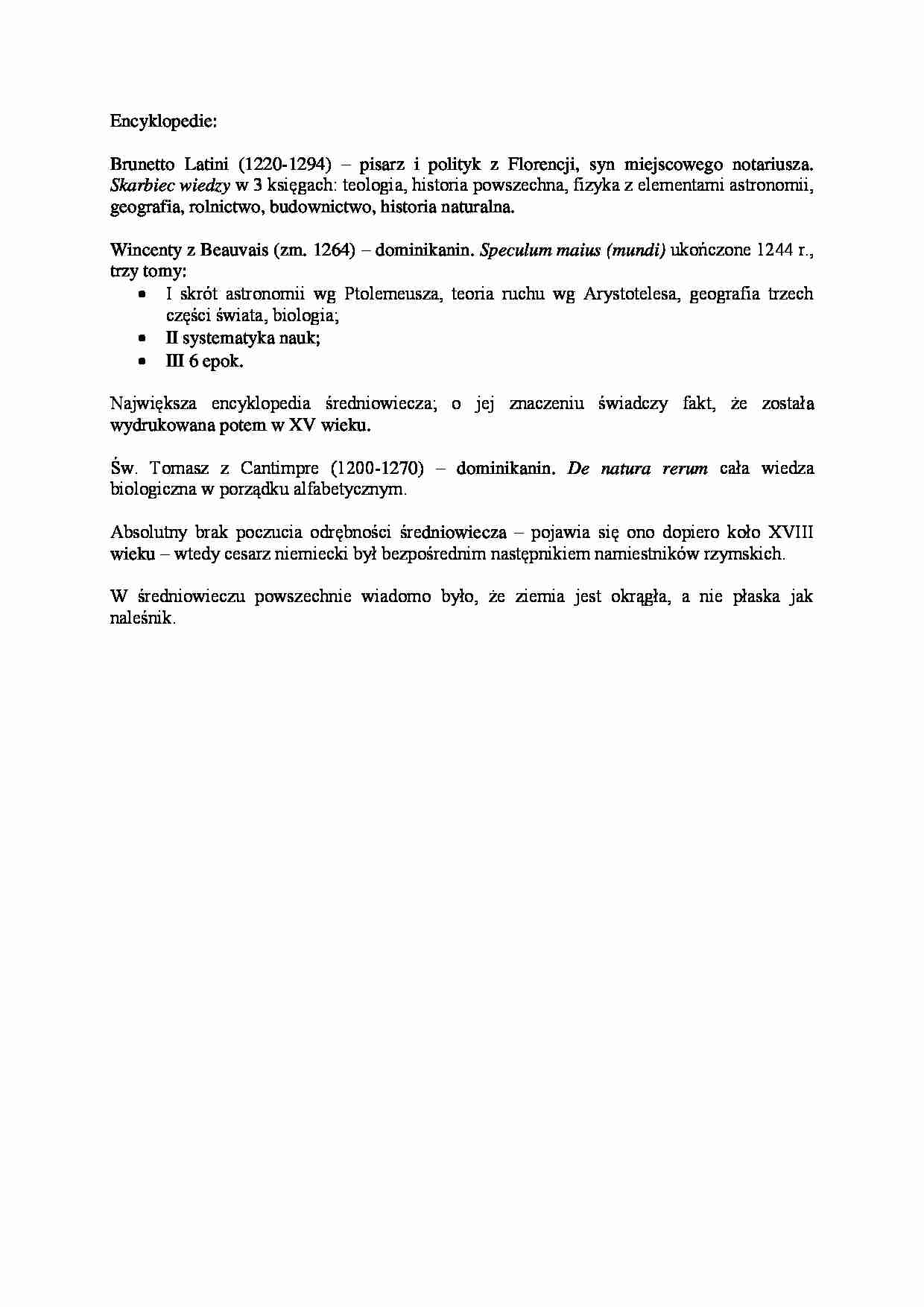 Historia nauki - Encyklopedyzm - strona 1