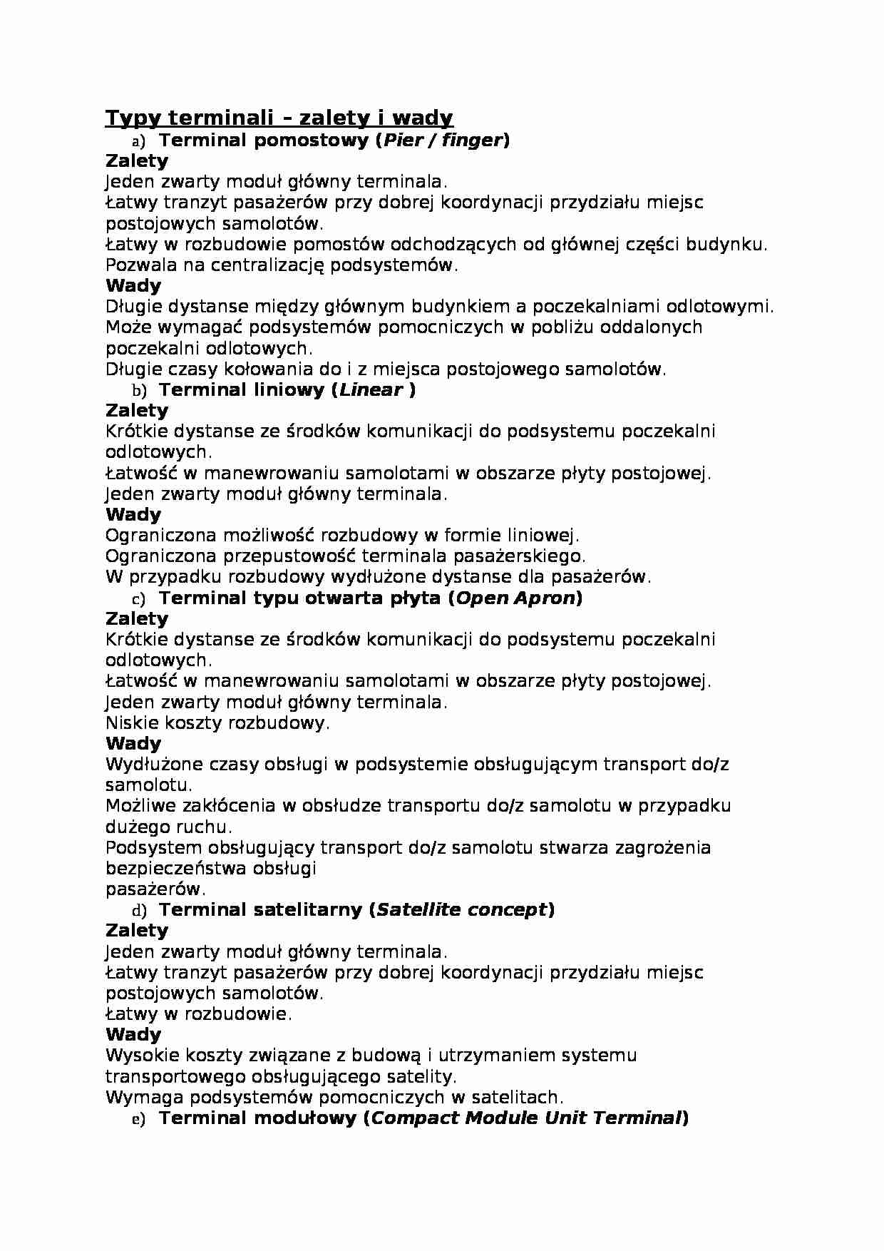 Typy terminali - wykład - strona 1