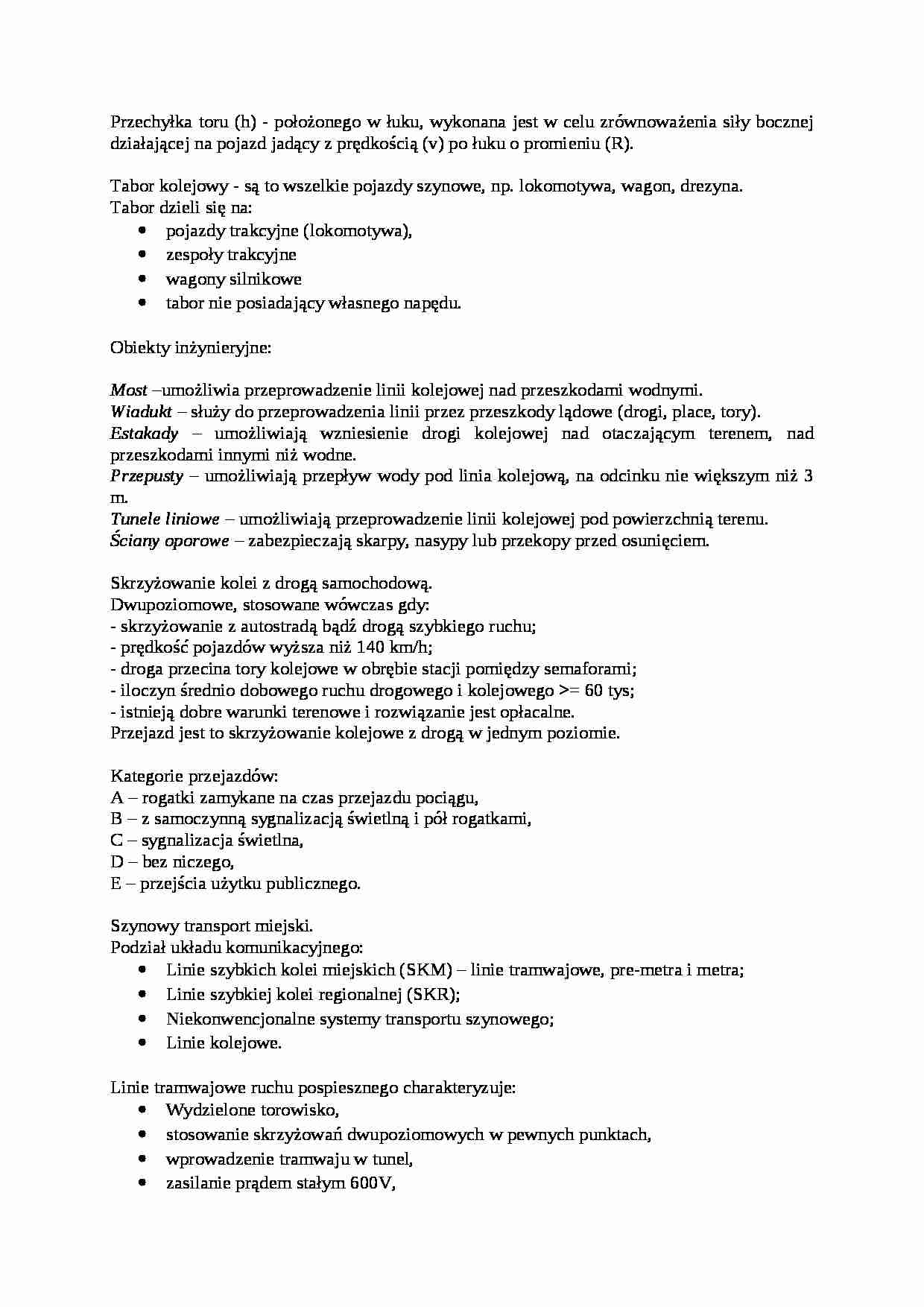 Obiekty inżynieryjne - wykład - strona 1