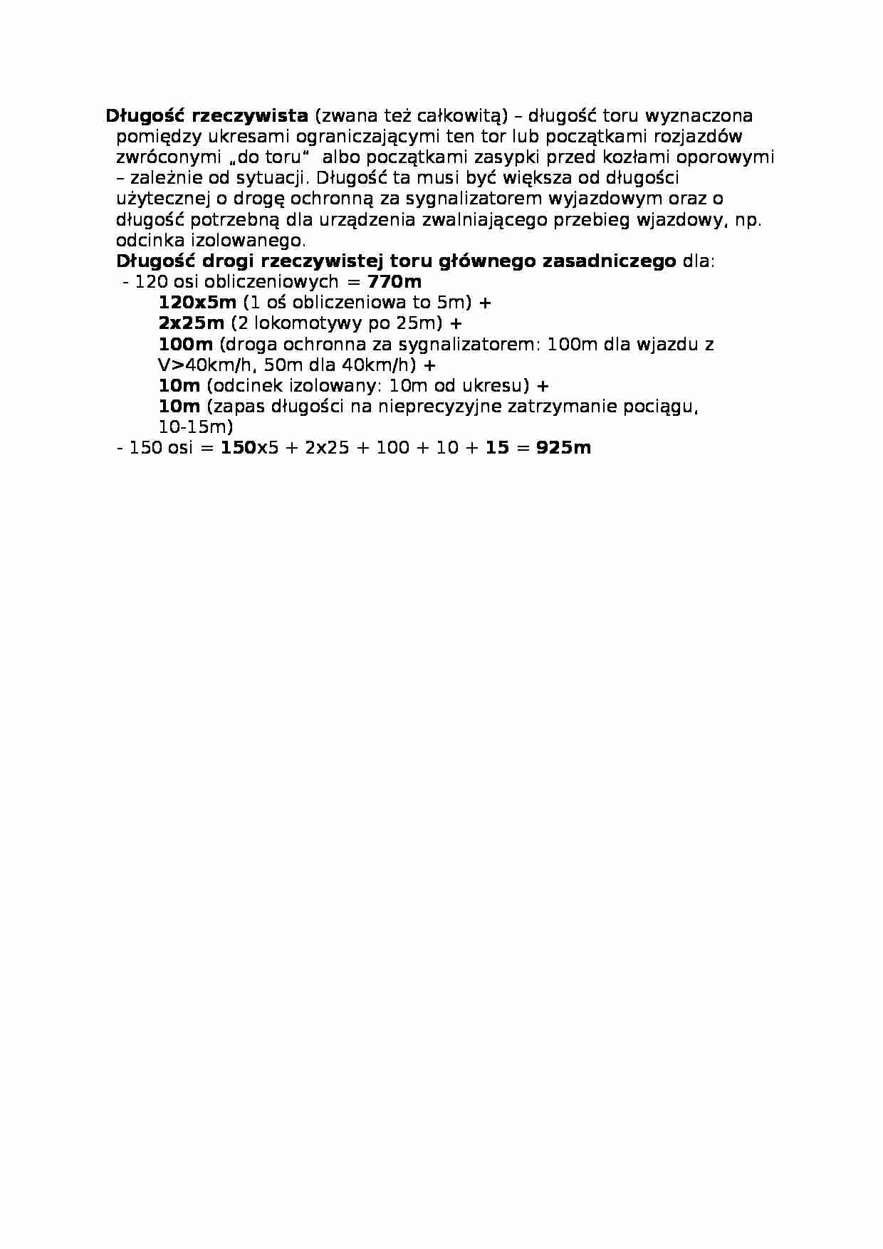 Długość rzeczywista - wykład - strona 1