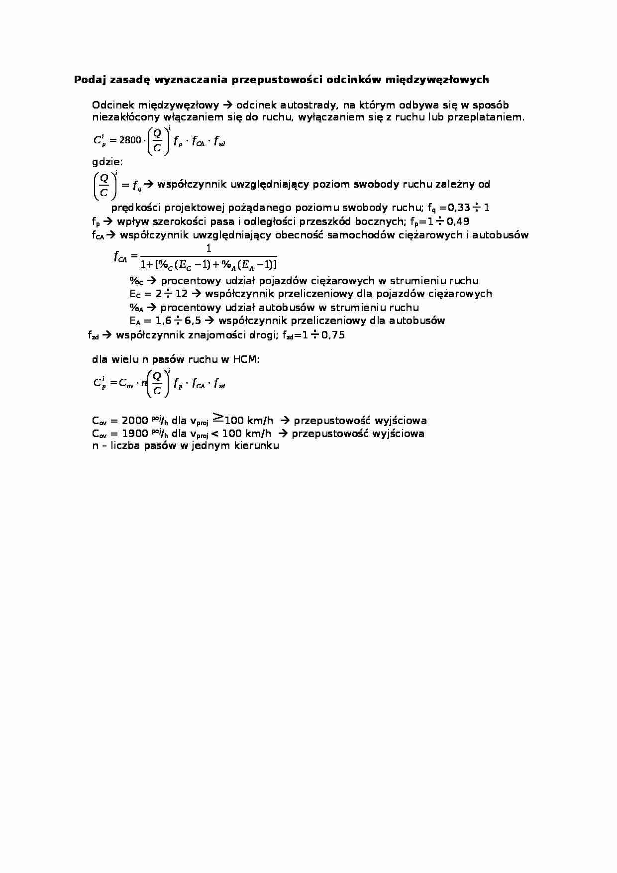 Wykład - zasada wyznaczania przepustowości odcinków międzywęzłowych - strona 1