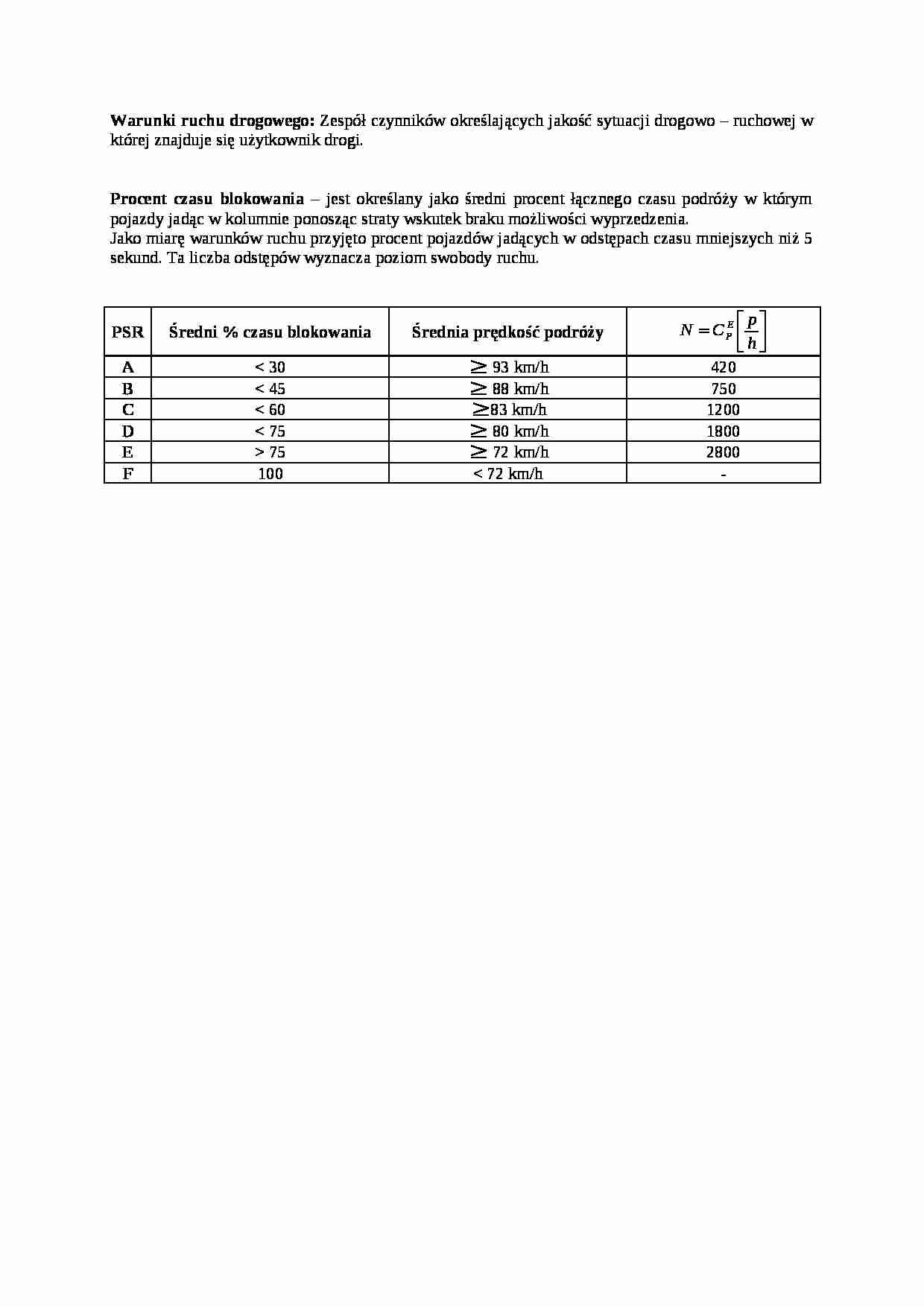 Warunki ruchu drogowego - wykład - strona 1