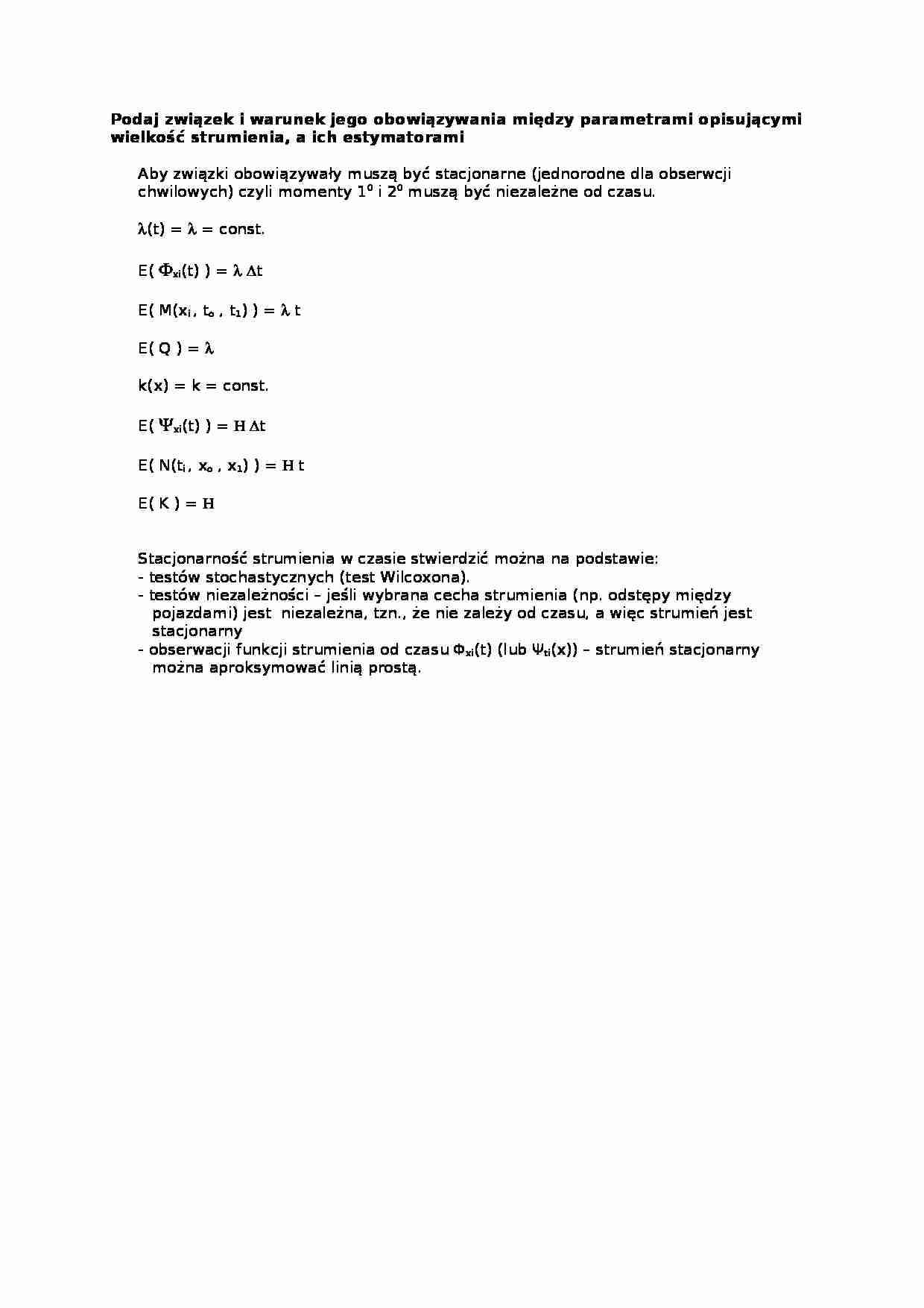 Wykład - wielkość strumienia, a ich estymatory - strona 1