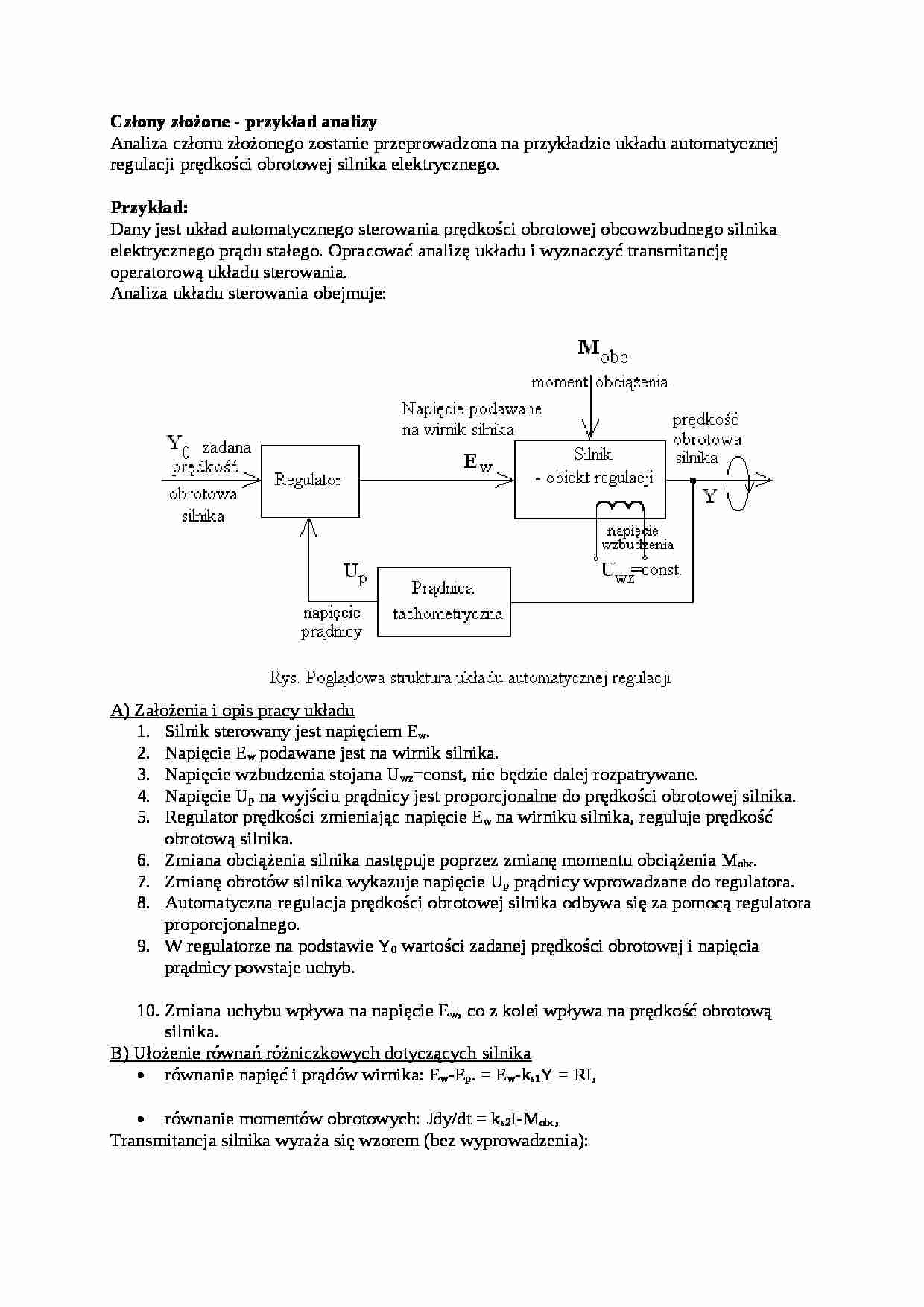 Człony złożone - wykład - strona 1