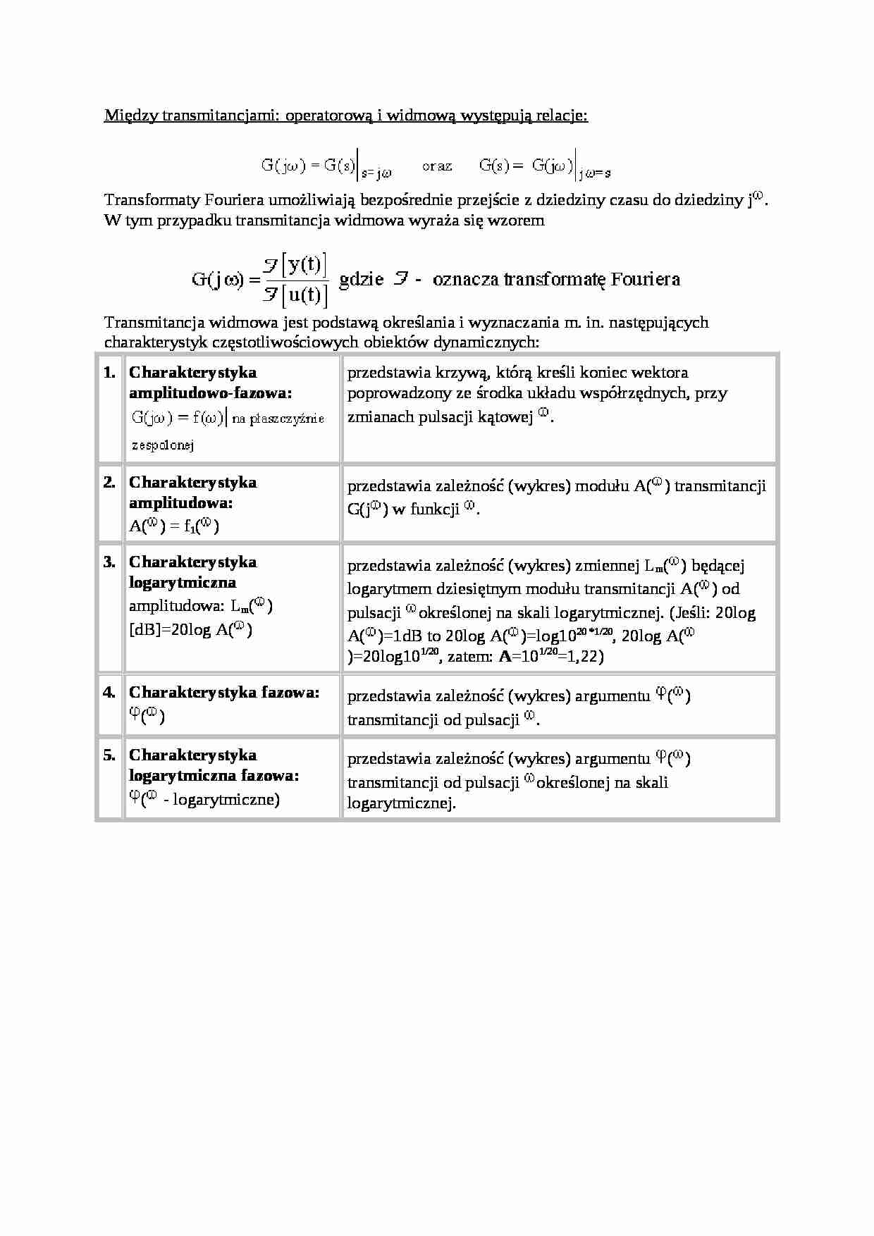 Wykład - relacja między transmitacją operatorową i widmową - strona 1