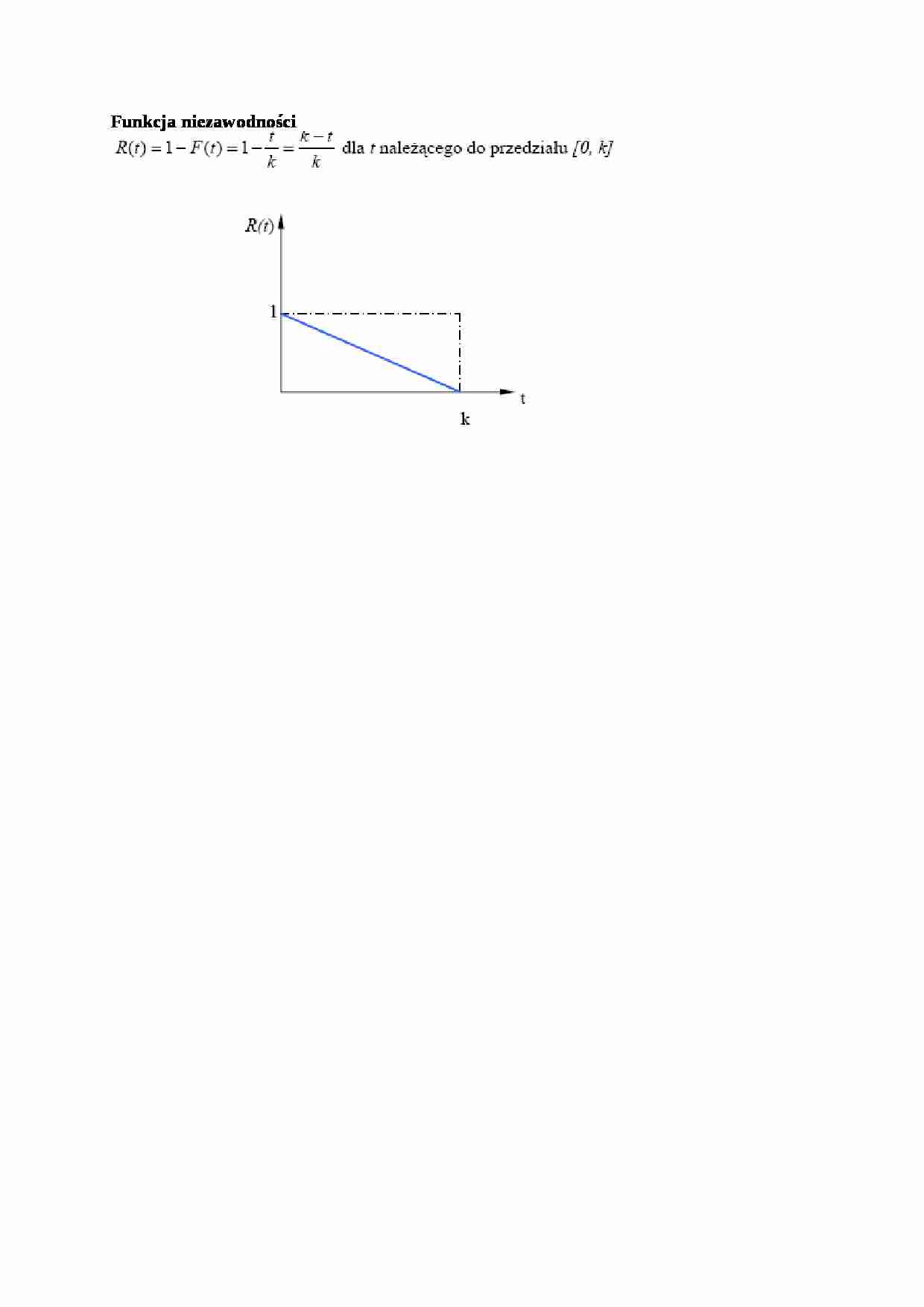 Funkcja niezawodności - wykład - strona 1