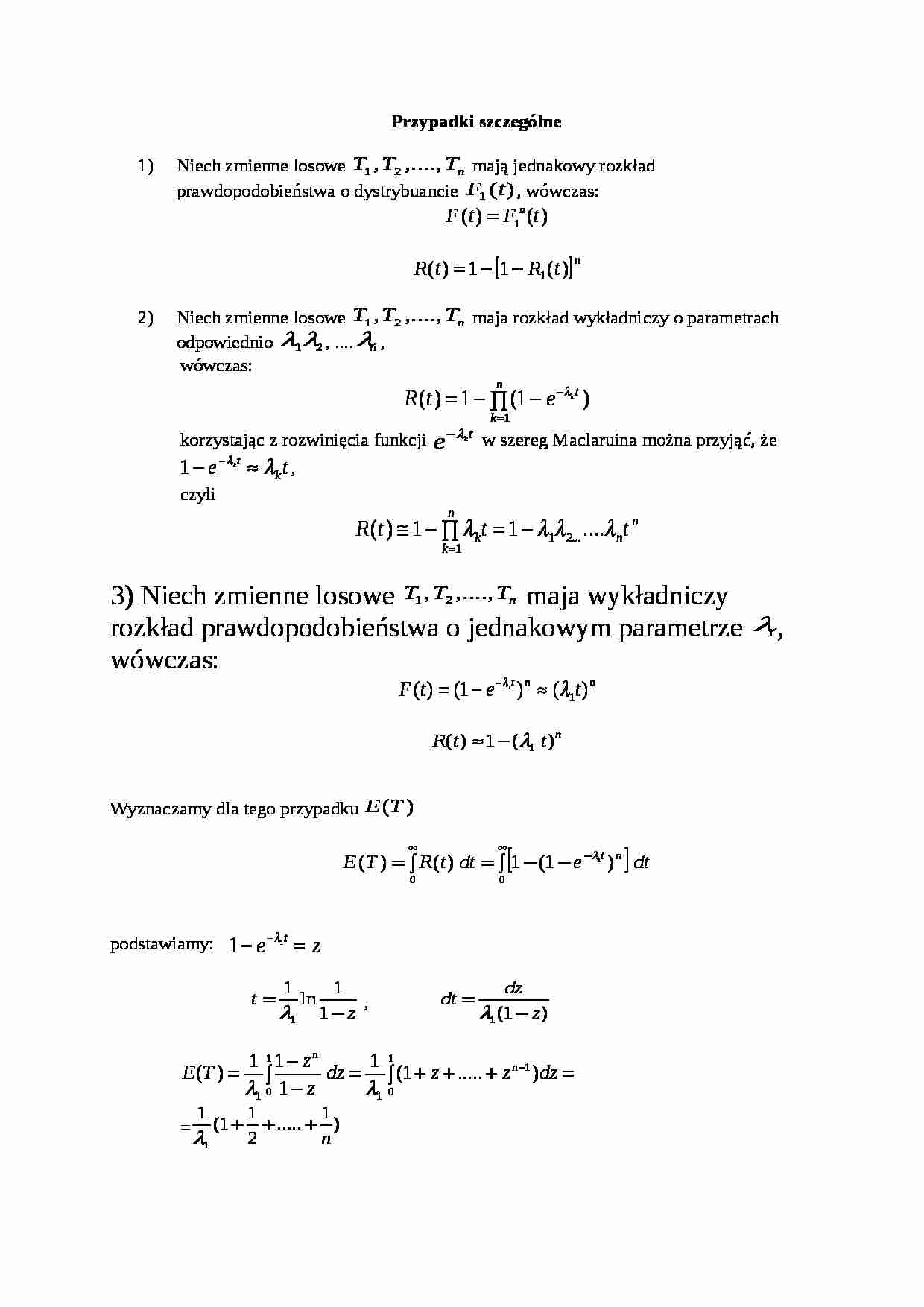 Przypadki szczególne - struktura równoległa - wykład - strona 1