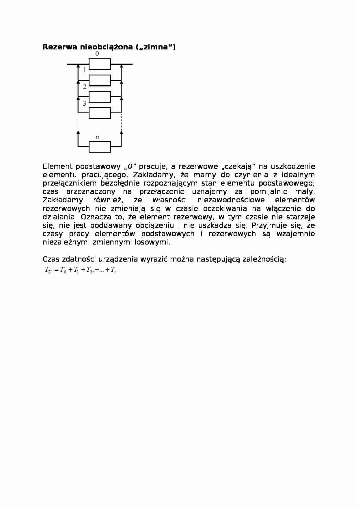 Rezerwa nieobciążona - wykład - strona 1