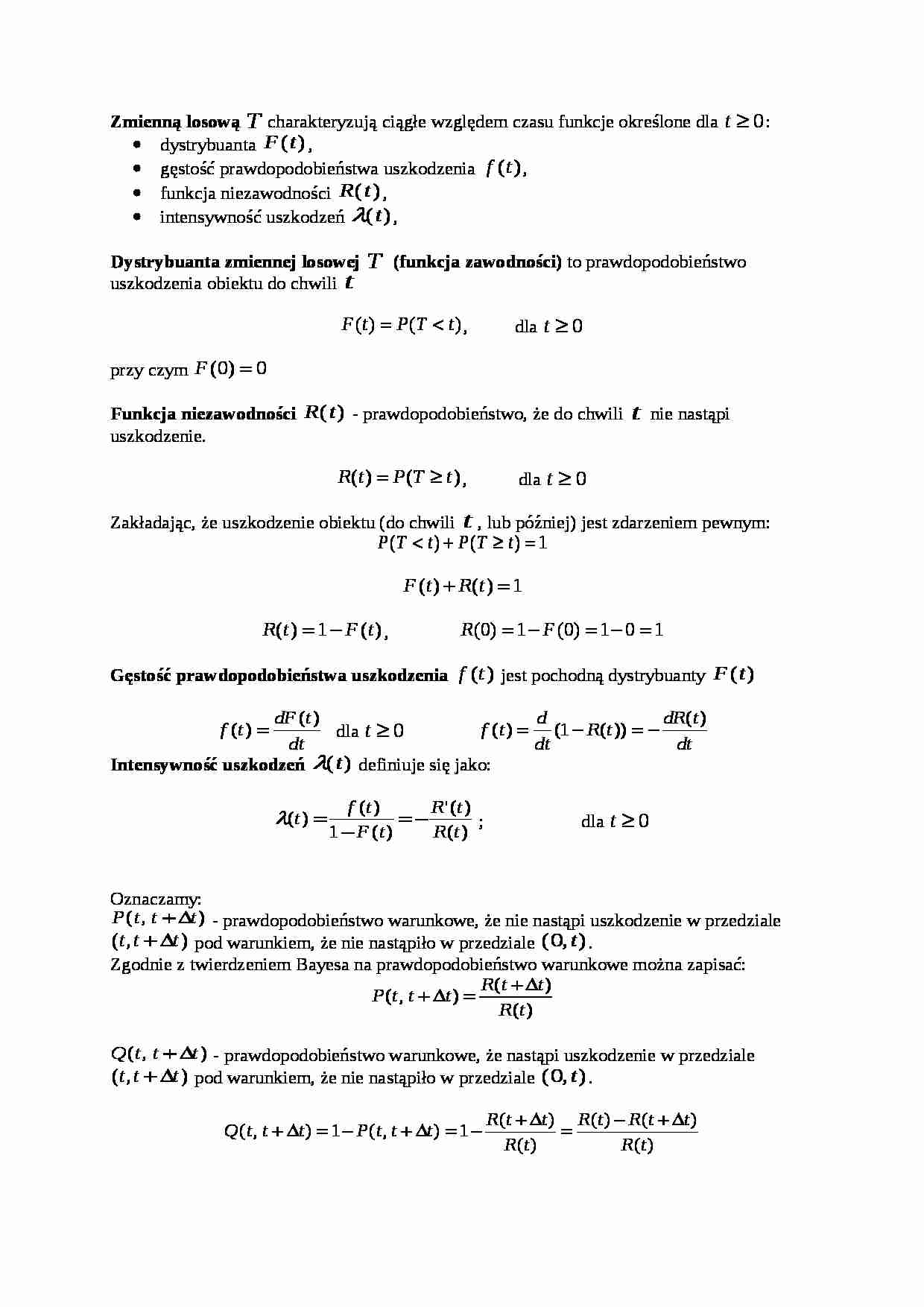 Zmienna losowa - wykład - strona 1