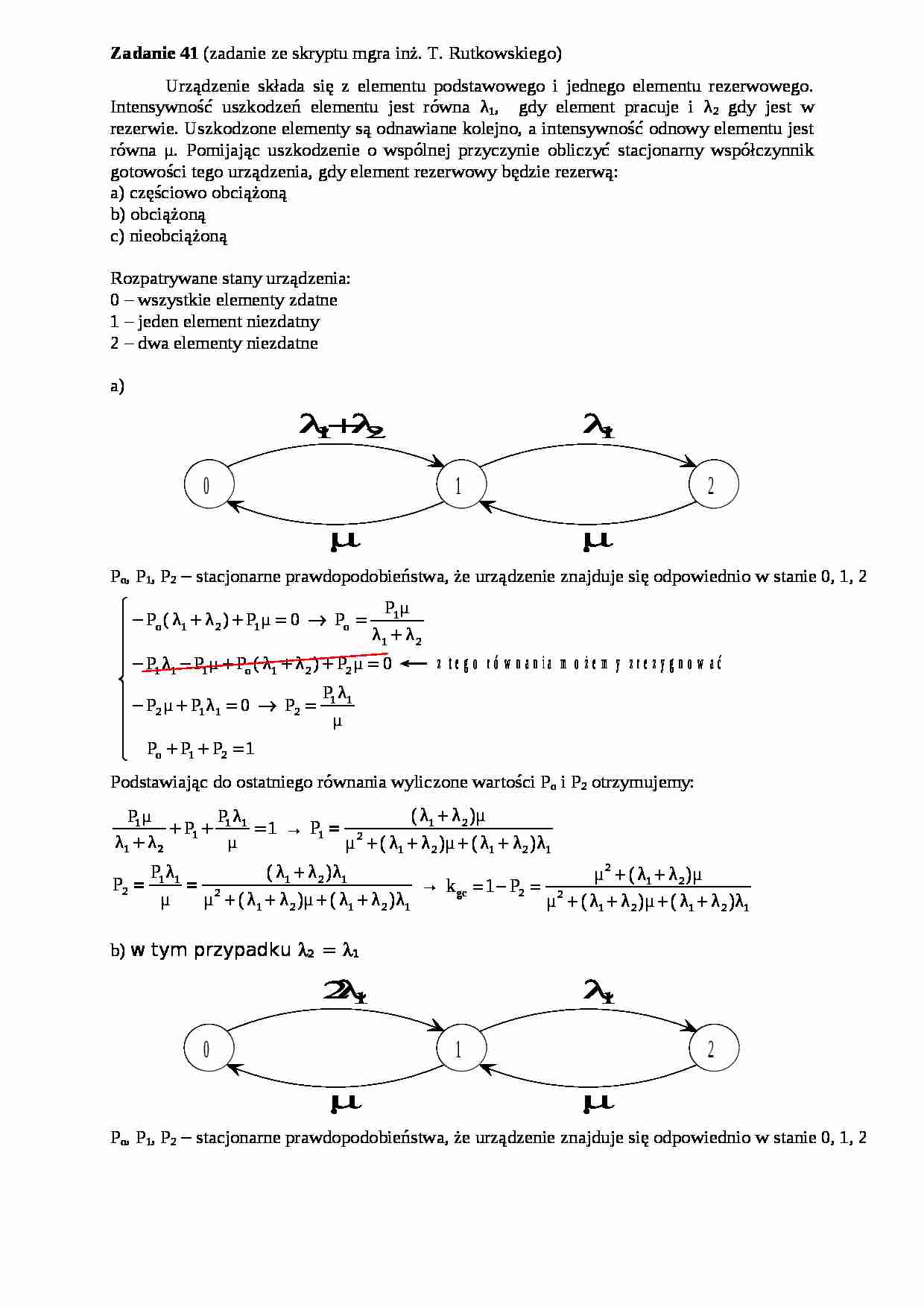 Ćwiczenia - Podstawy eksploatacji technicznej - strona 1