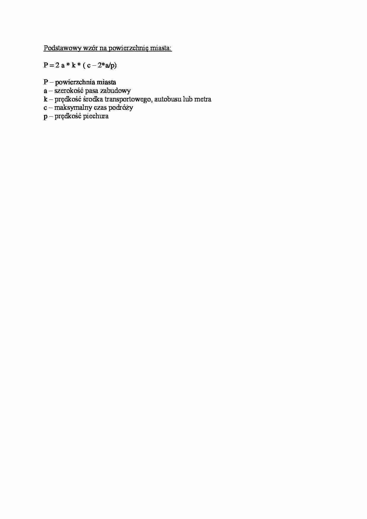 Podstawowy wzór na powierzchnię miasta - wykład - strona 1