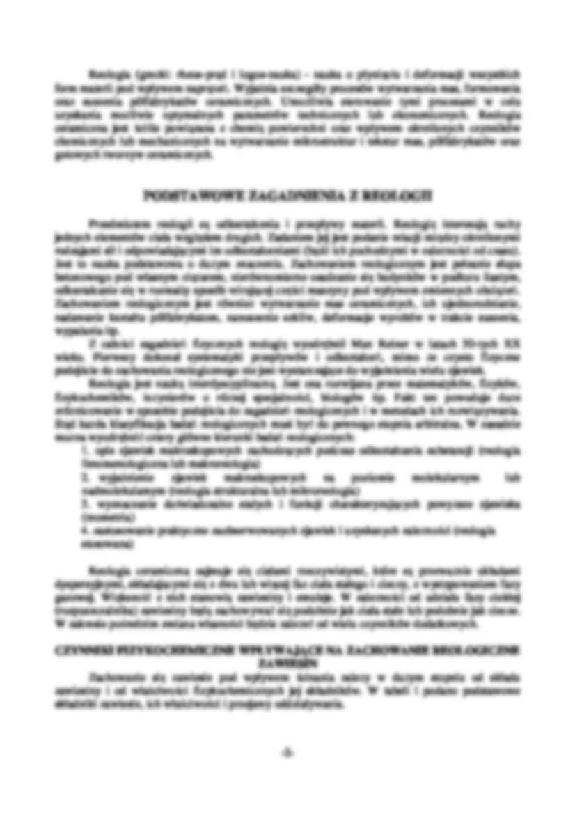 Reologia ceramicznych mas lejnych-ćwiczenia - strona 2