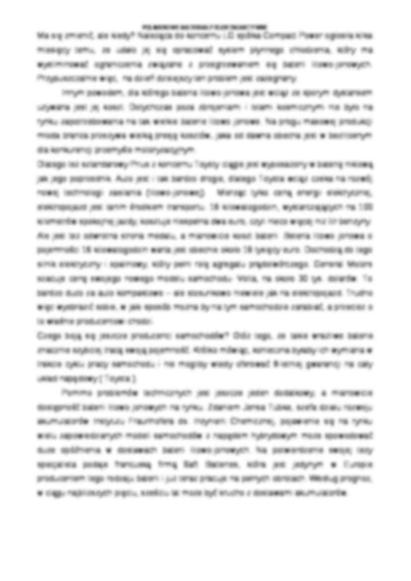 Samochody elektryczne na baterię litowo-jonową-opracowanie - strona 2