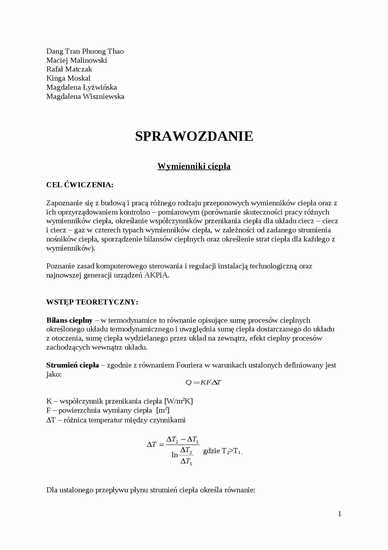 Wymienniki-ćwiczenia - strona 1