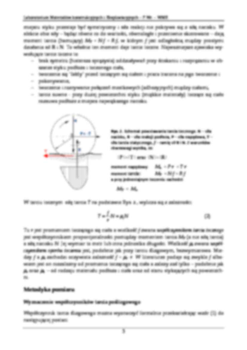 Wyznaczanie współczynnika tarcia materiałów konstrukcyjnych-ćwiczenie - strona 3