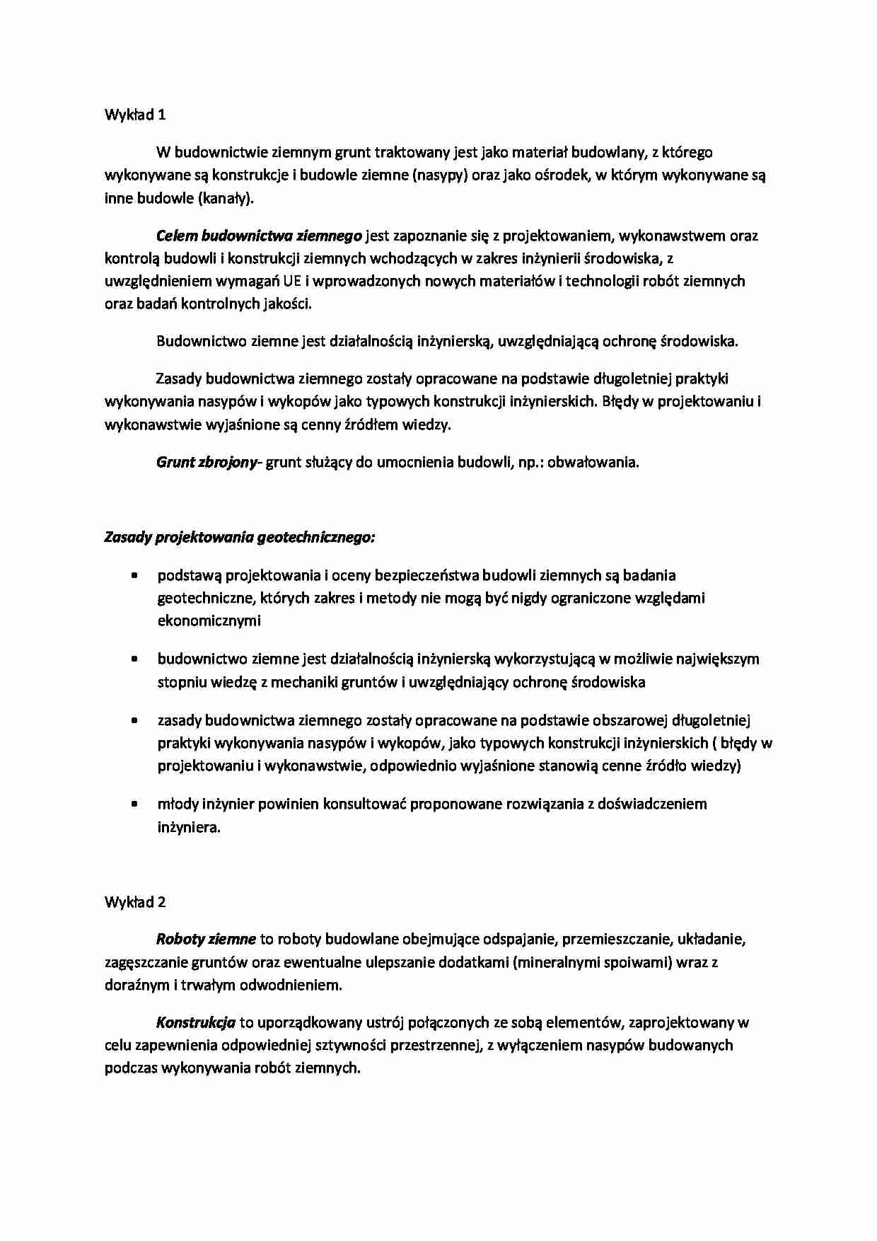 Zasady projektowania geotechnicznego-wykład - strona 1