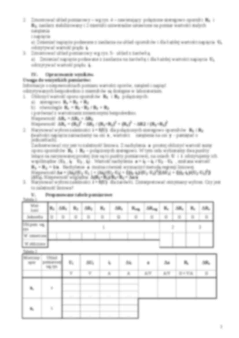 Podstawowe pomiary elektryczne- laboratorium - strona 2