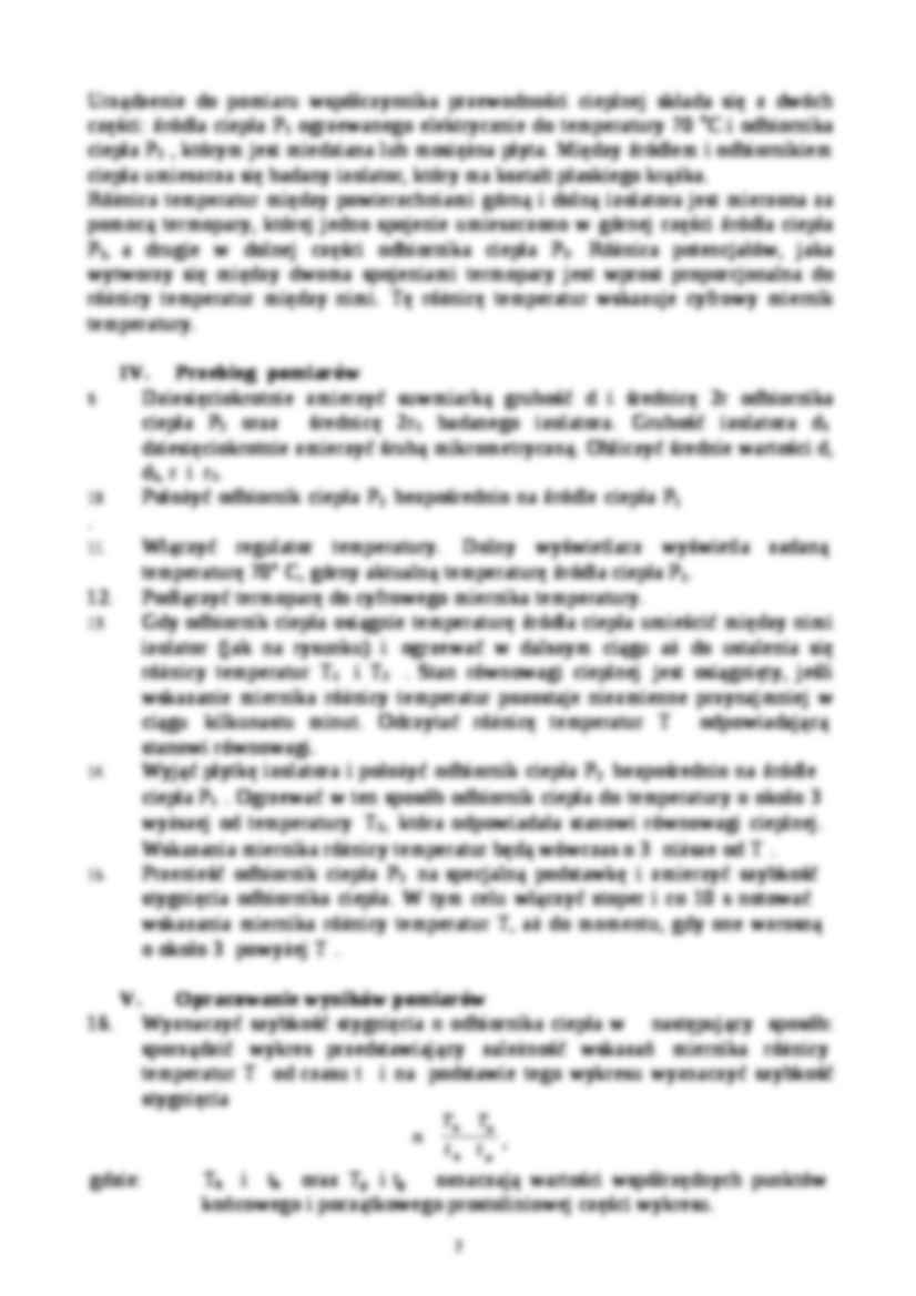 Pomiar przewodności cieplnej izolatorów-sprawozdanie - strona 2