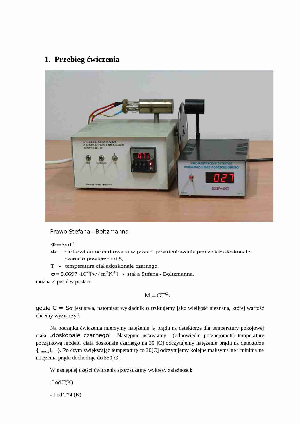 Prawo Boltzmana-sprawozdanie - strona 1