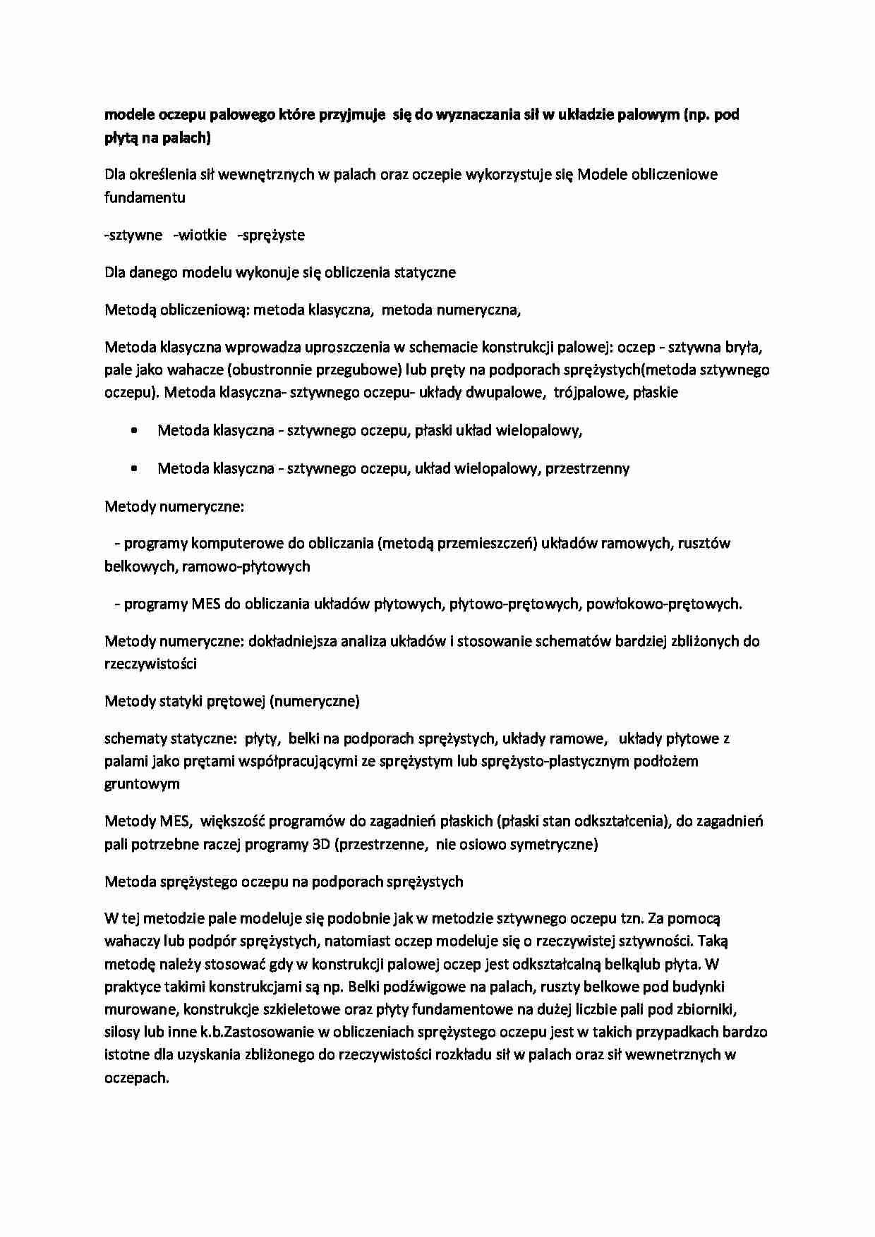 Modele oczepu palowego-opracowanie - strona 1