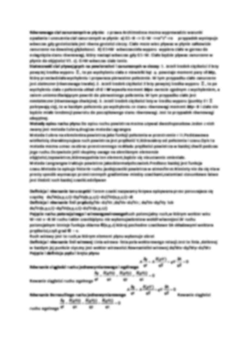 Mechanika płynów-opracowane pytania  - strona 3