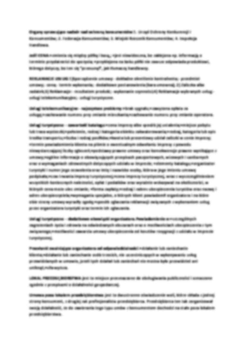 Prawo konsumenckie-opracowanie - strona 2