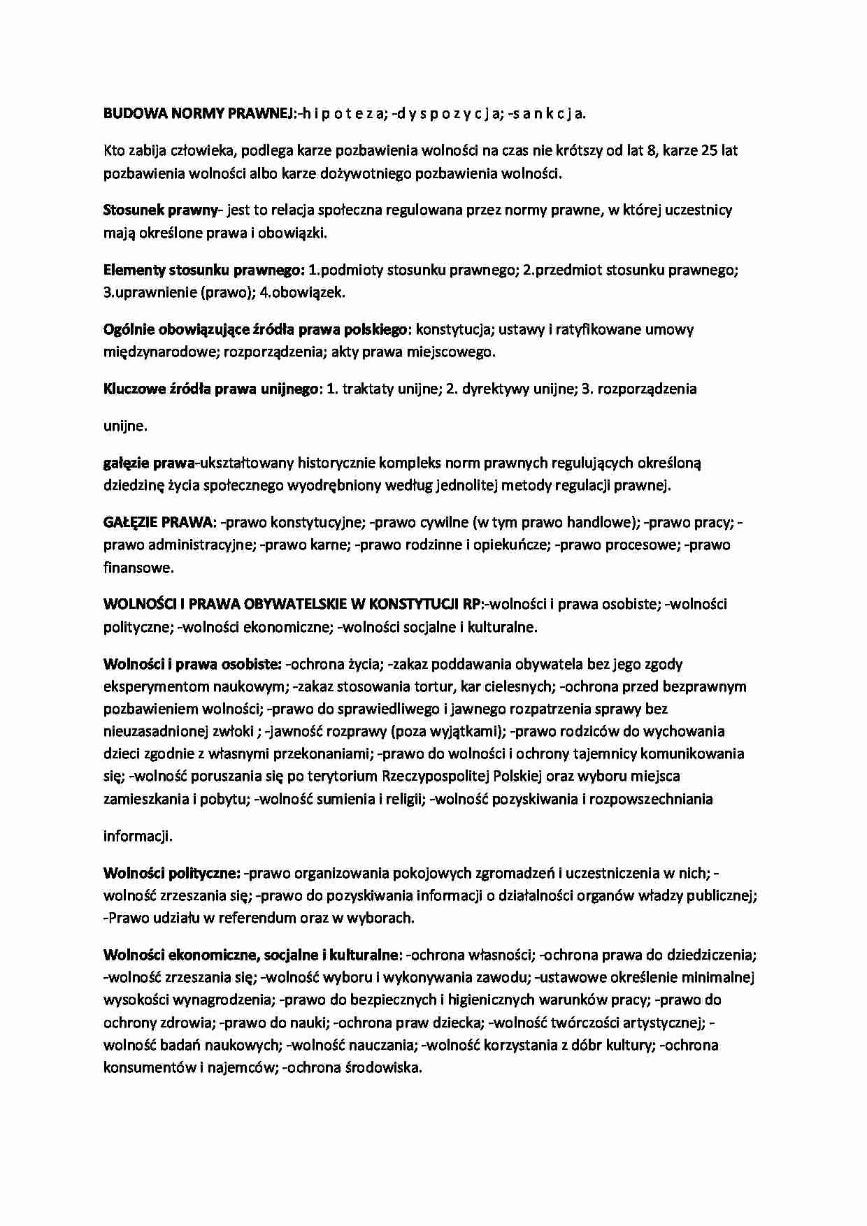 Różne definicje prawne-opracowanie - strona 1