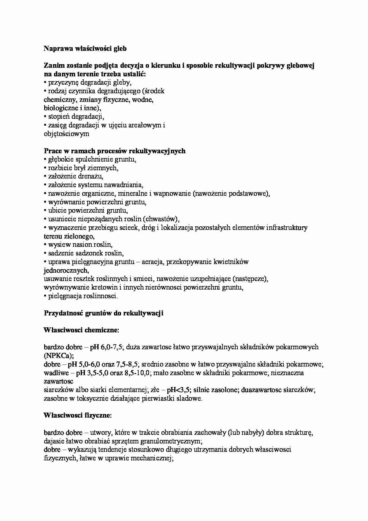 Naprawa właściwości gleb-opracowanie - strona 1