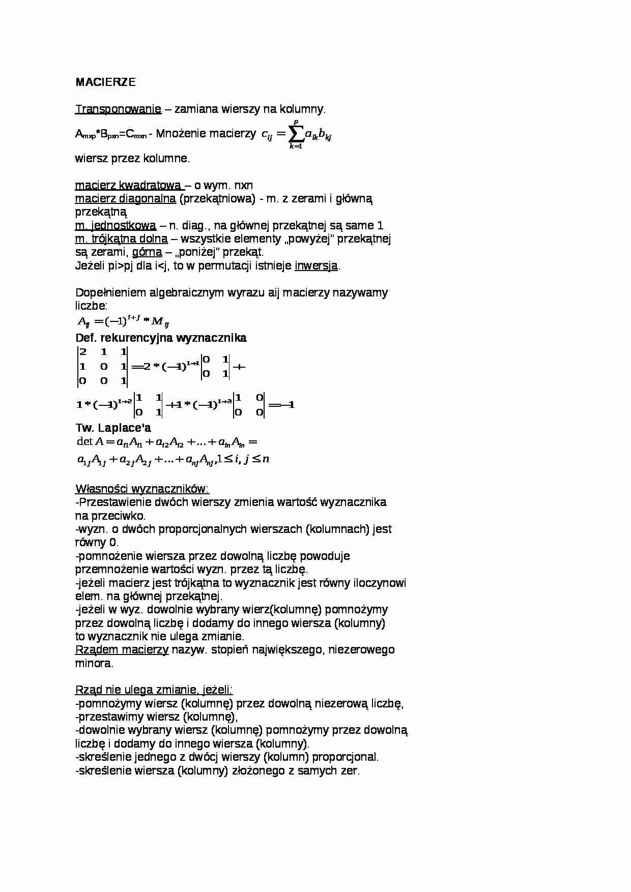 Macierze-opracowanie - strona 1