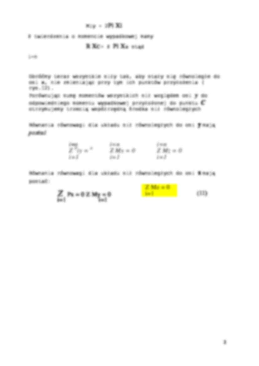 Środek sił równoległych-opracowanie - strona 2