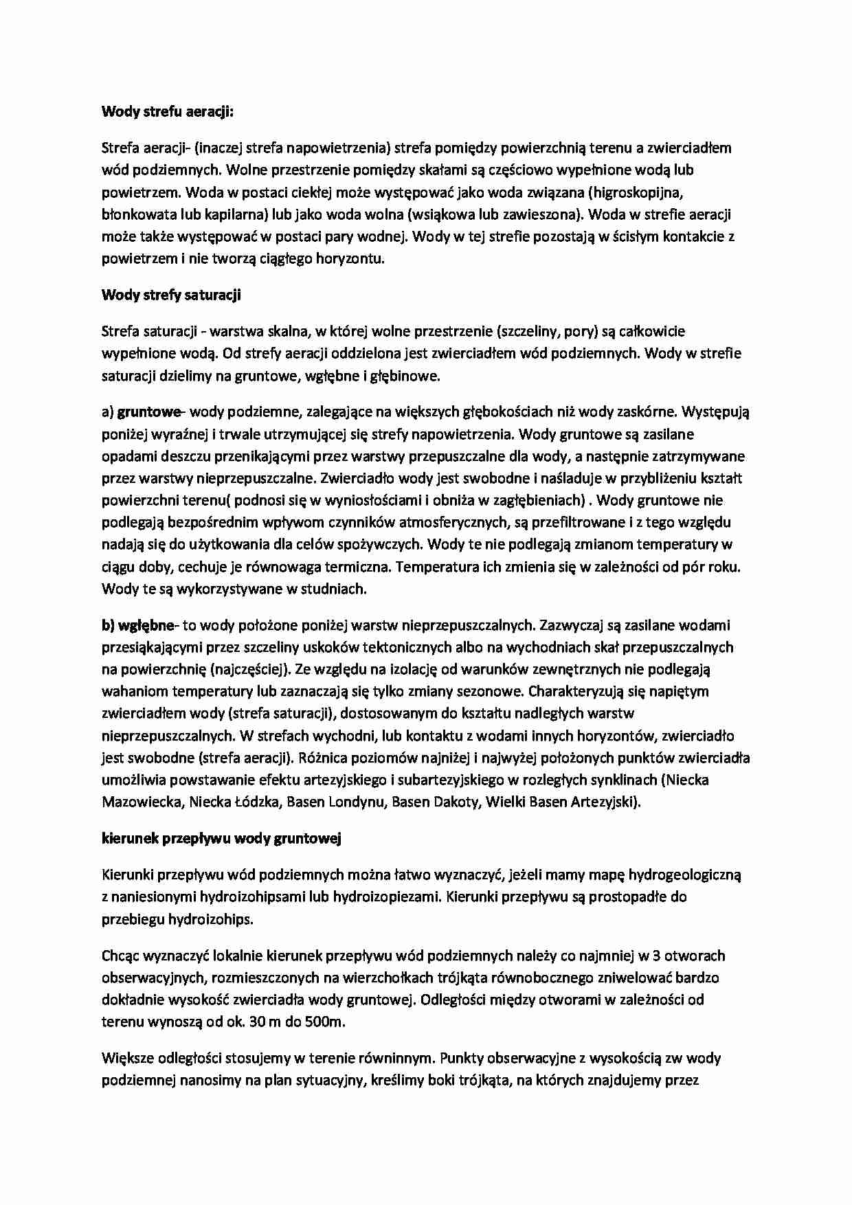 Wody strefy aeracji-opracowanie - strona 1