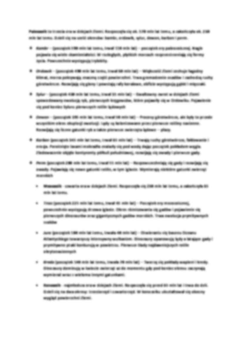 Chronologia dziejów ziemi i budowa ziemi-opracowanie - strona 2