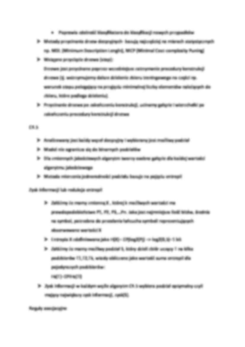 Drzewa decyzyjne - omówienie - Algorytm - strona 2