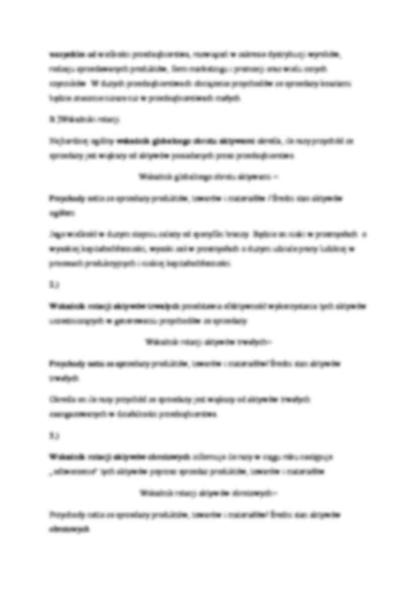  Ocena sprawności działania przedsiębiorstwa - omówienie - strona 2