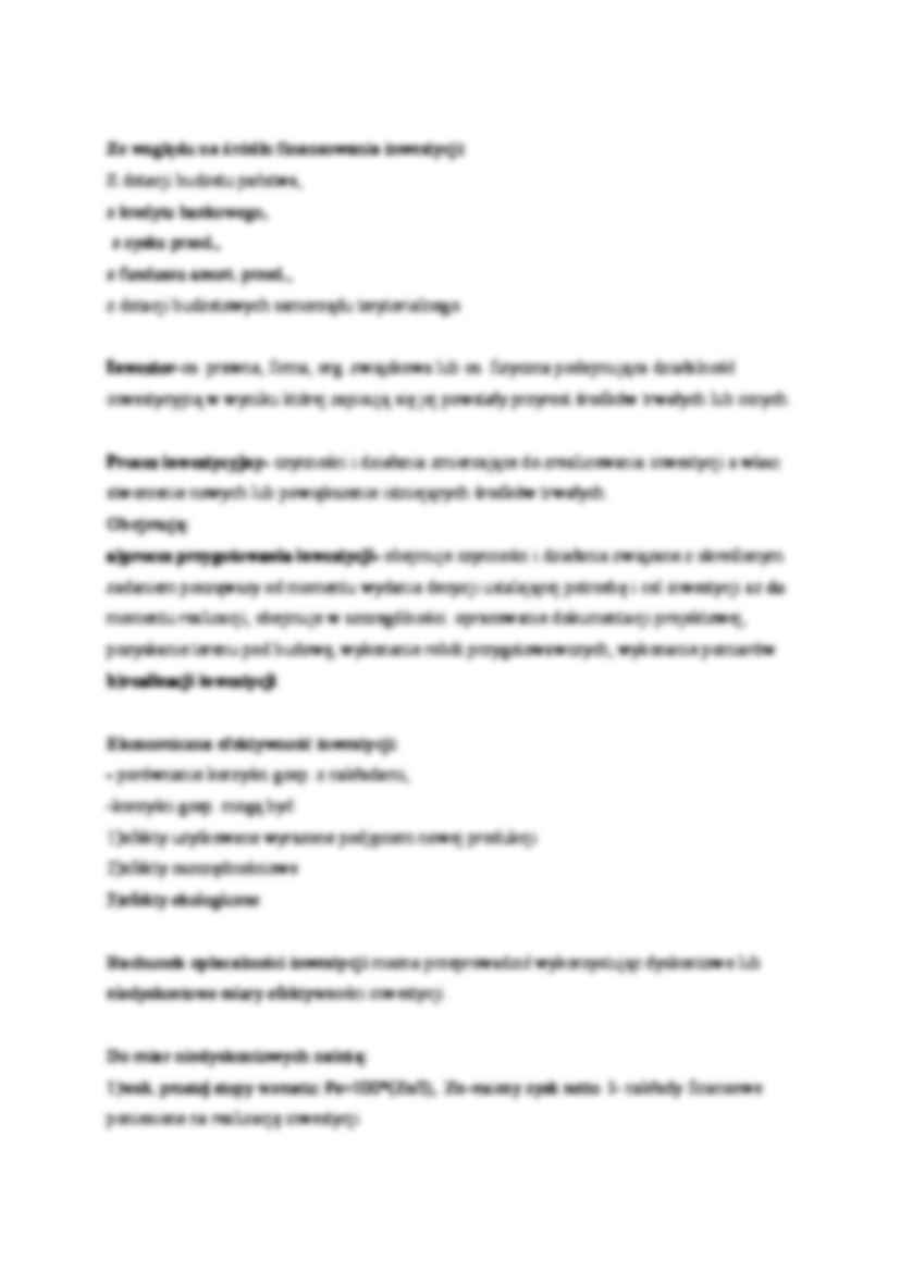 inwestycje - omówienie - Liczba odwrotna - Ekonomiczna efektywność inwestycji: - strona 2