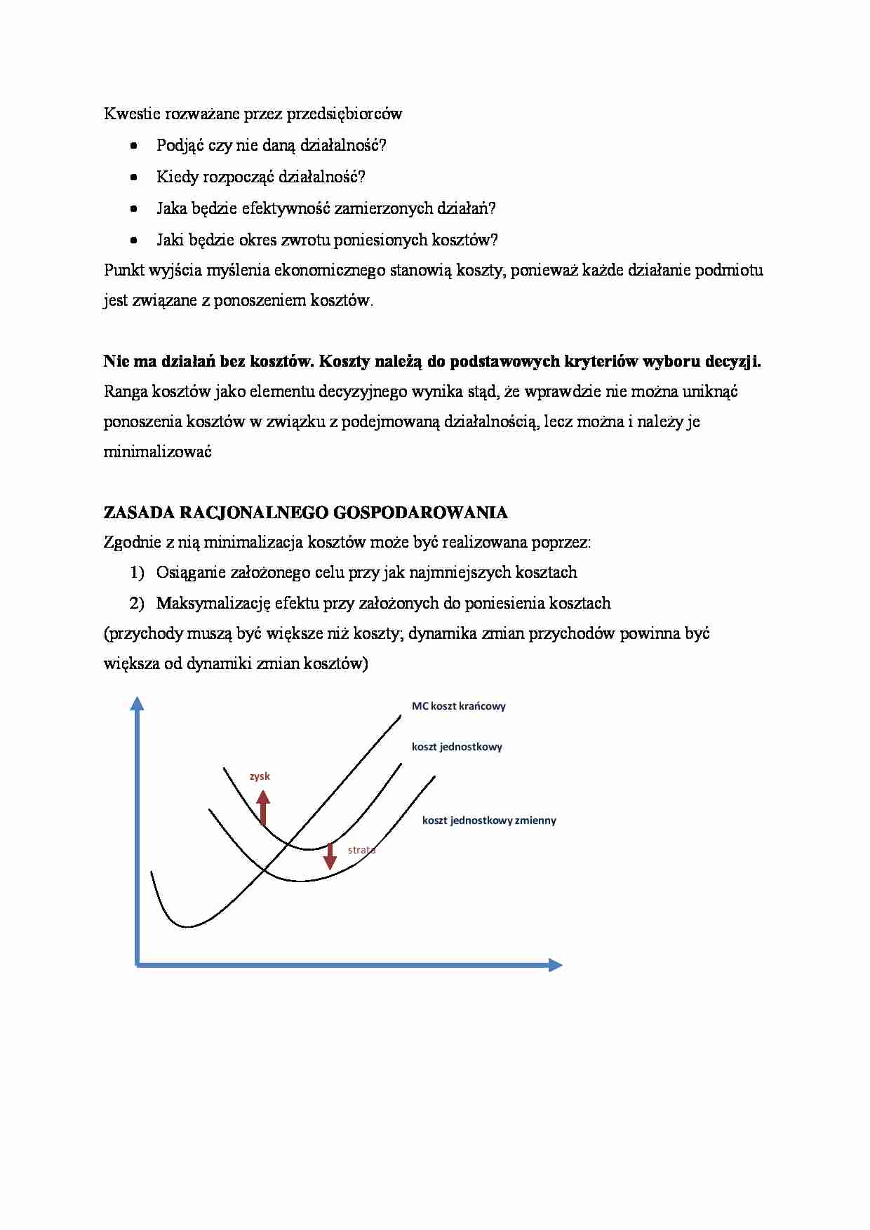 rachunek kosztów podstawowe pojęcia - strona 1