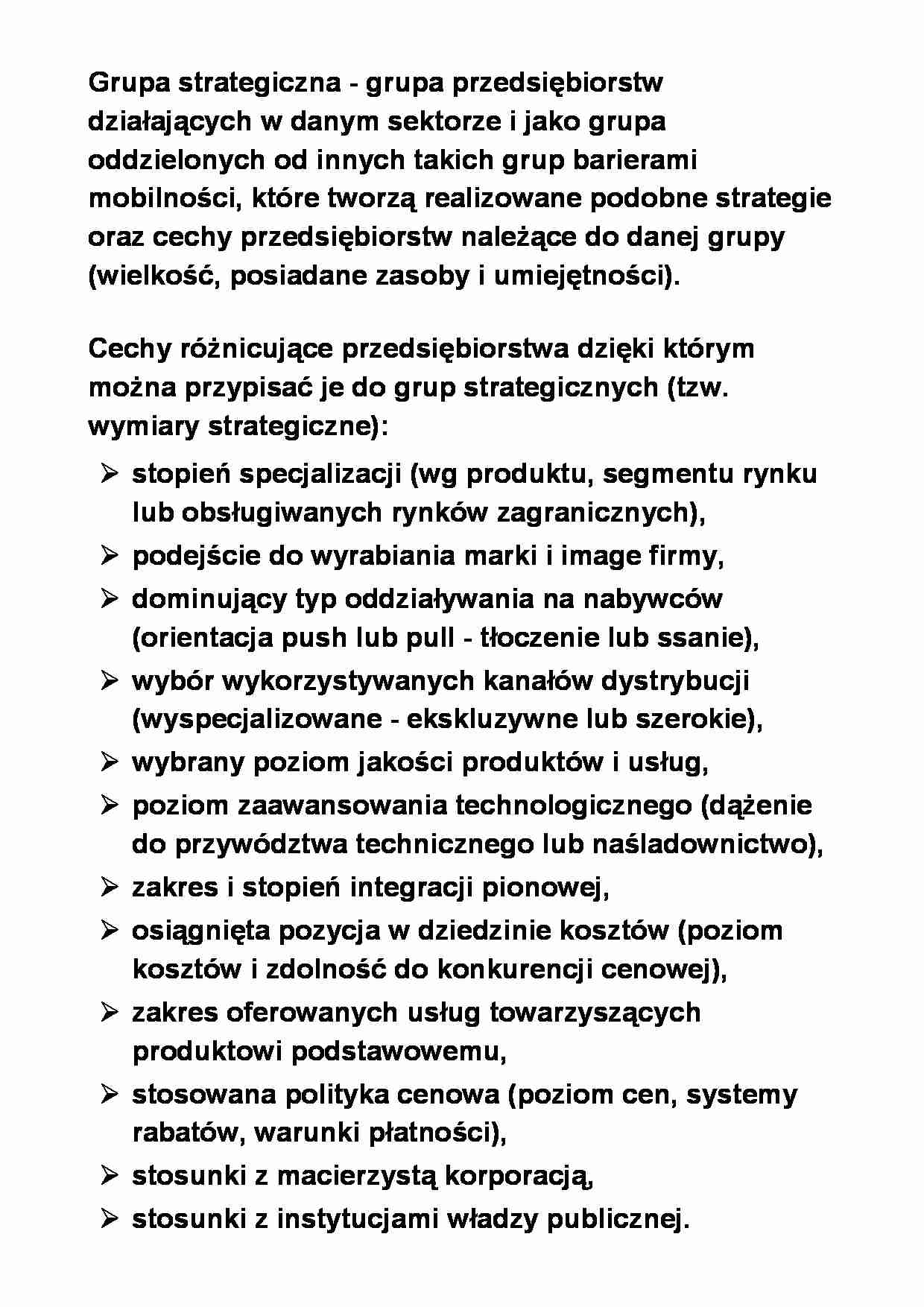 Grupy strategiczne - omówienie - budowa map - strona 1