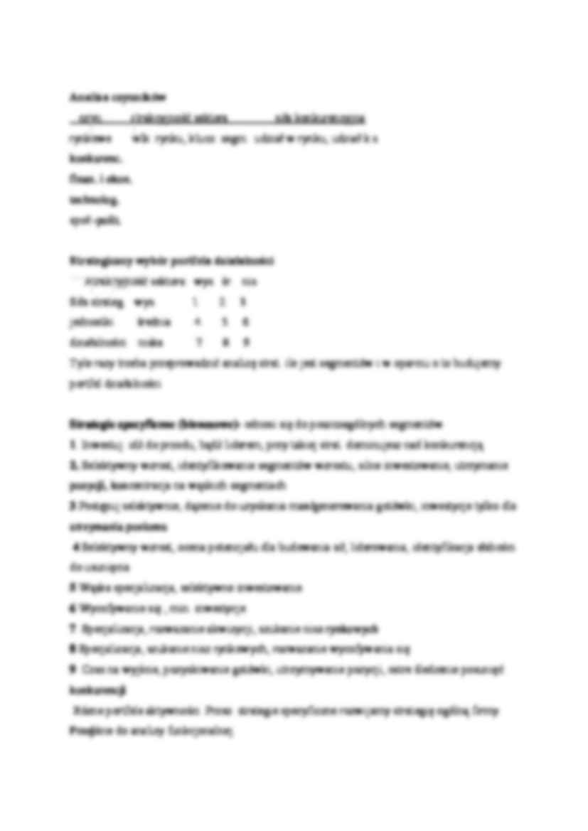 Segmentacja strategiczna systemu organizacji otoczenia - strona 3