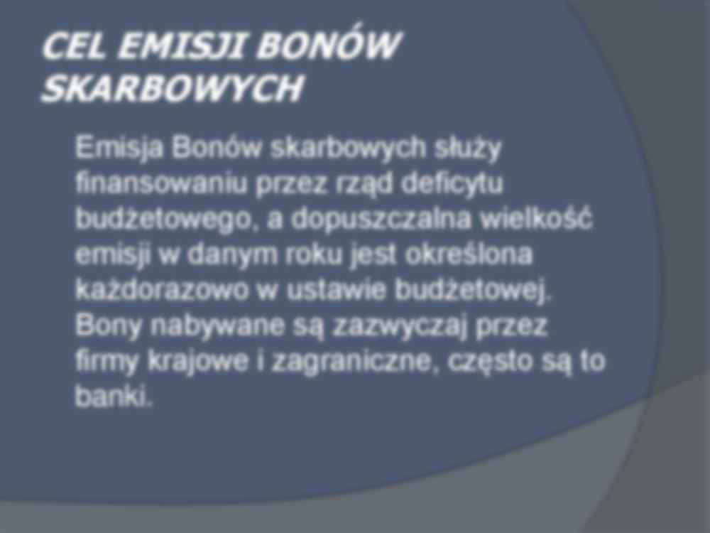 Prezentacja - bony skarbowe - Papiery wartościowe - strona 3